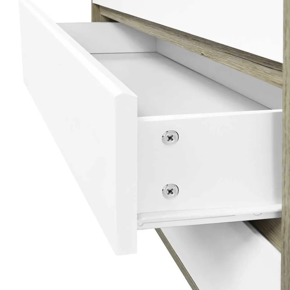 80 cm breite Hochkommode im Skandi Design - Genyna