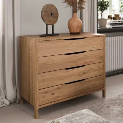 95 cm breite Kommode mit vier Schubladen - Laida