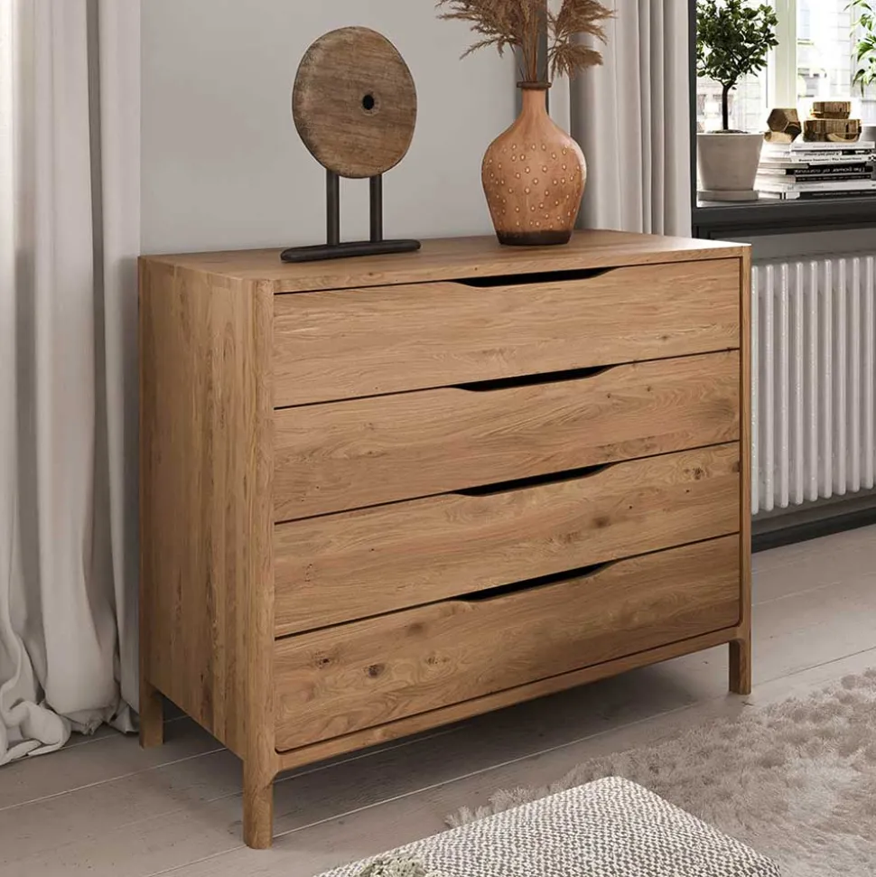 95 cm breite Kommode mit vier Schubladen - Laida
