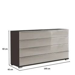 149 cm breite Kommode mit vier Schubladen - Korcula