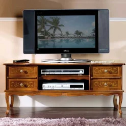 123 cm breite TV Kommode Agosto im Barockstil