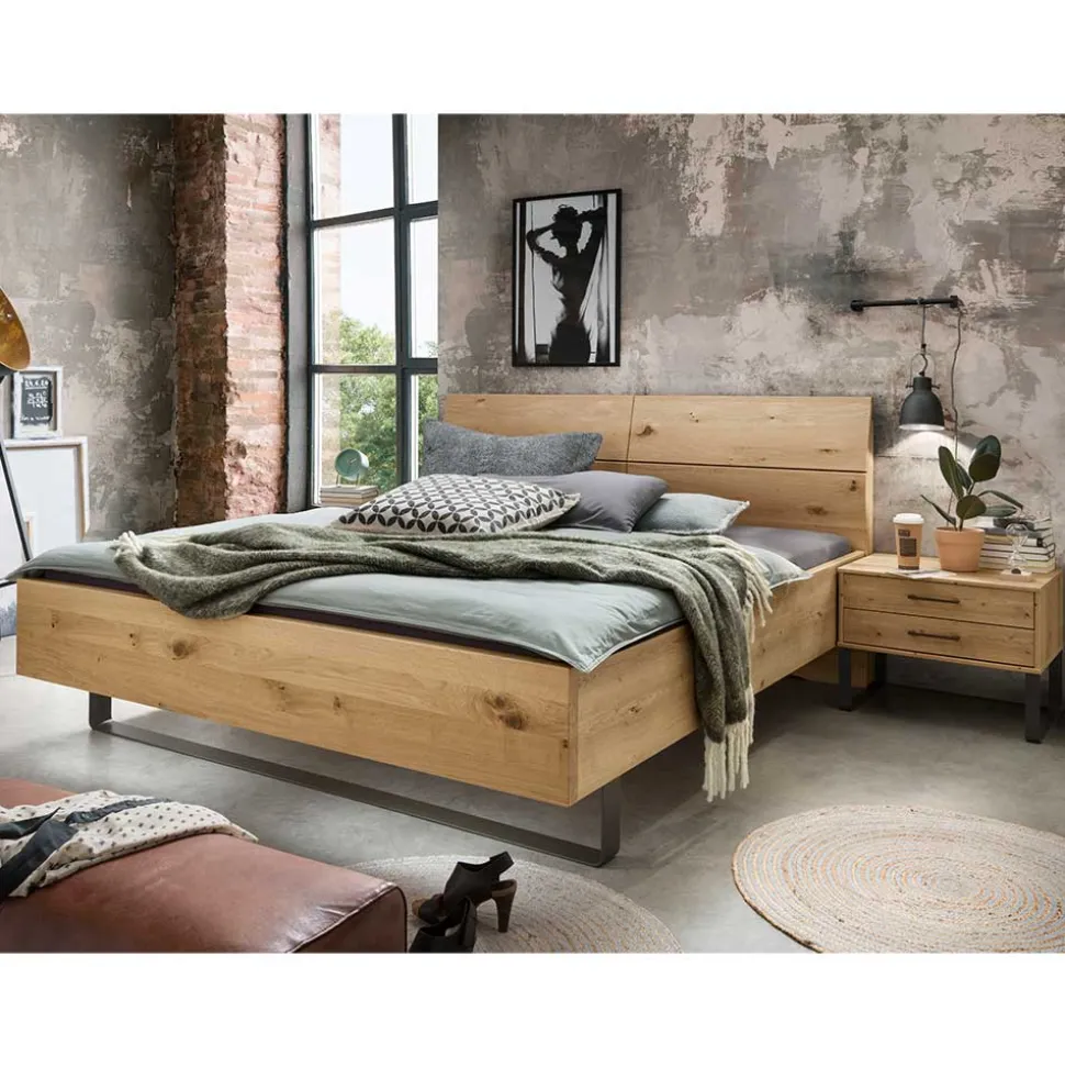 140 cm breites Bett im Industry Style - Siestago
