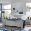 140 cm breites Bett im modernen Landhaus Look - Ridonna