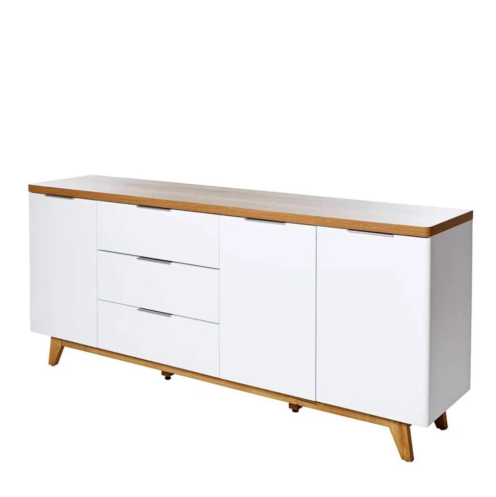 180 cm breites Sideboard in Weiß - Xuana