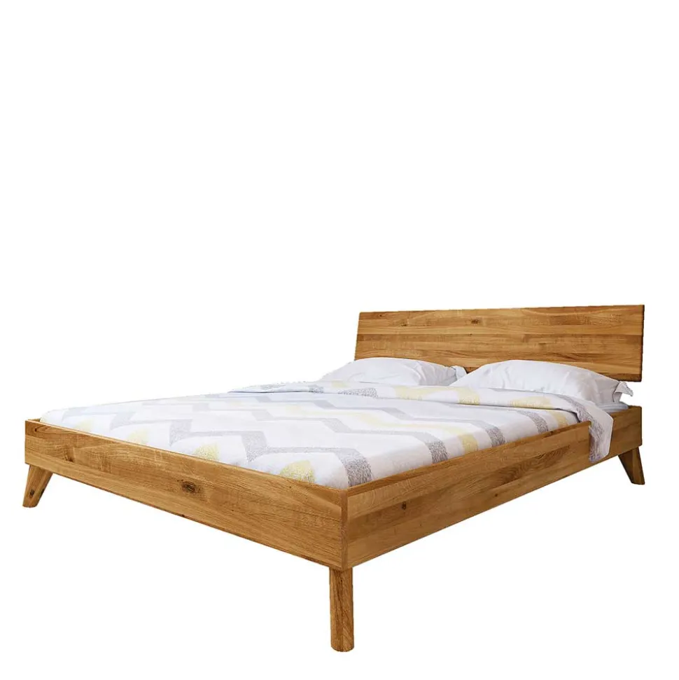 210 cm langes Holzbett Gestell Wildeiche - Eavy
