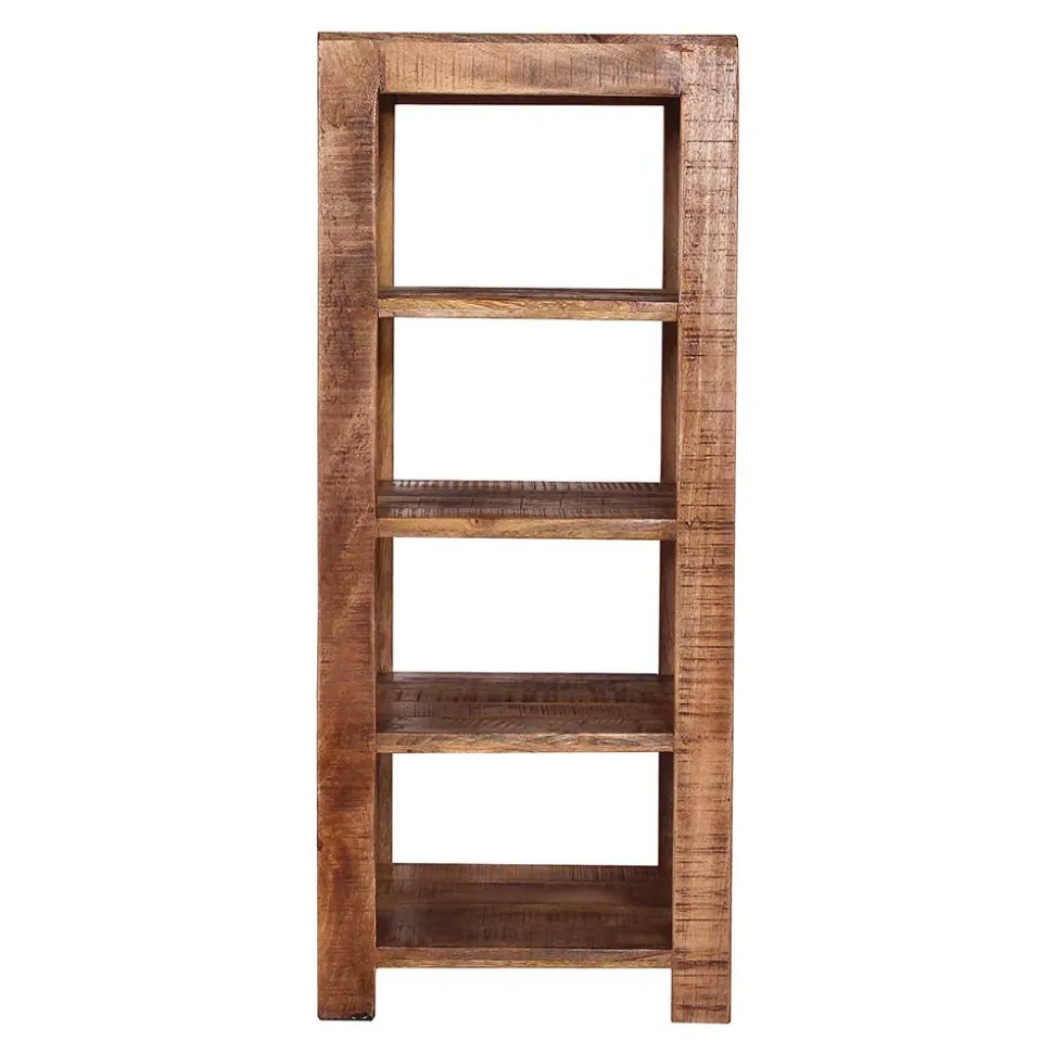4 Fächer Regal aus Mangobaum Massivholz - Camelo