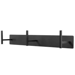 3 Haken Hängegarderobe in Schwarz Stahl - Babelsberg