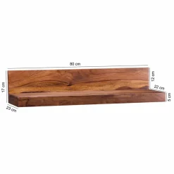 Ablageboard Hoslo aus Massivholz klar lackiert