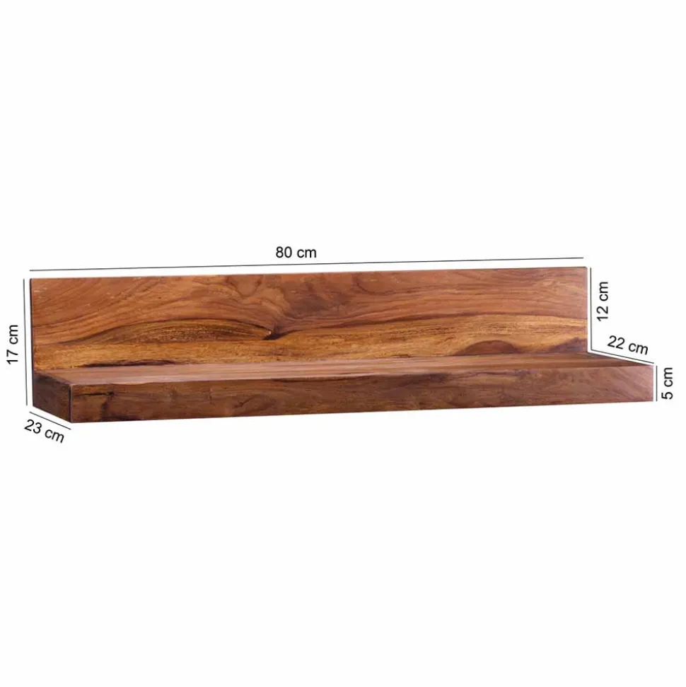 Ablageboard Hoslo aus Massivholz klar lackiert