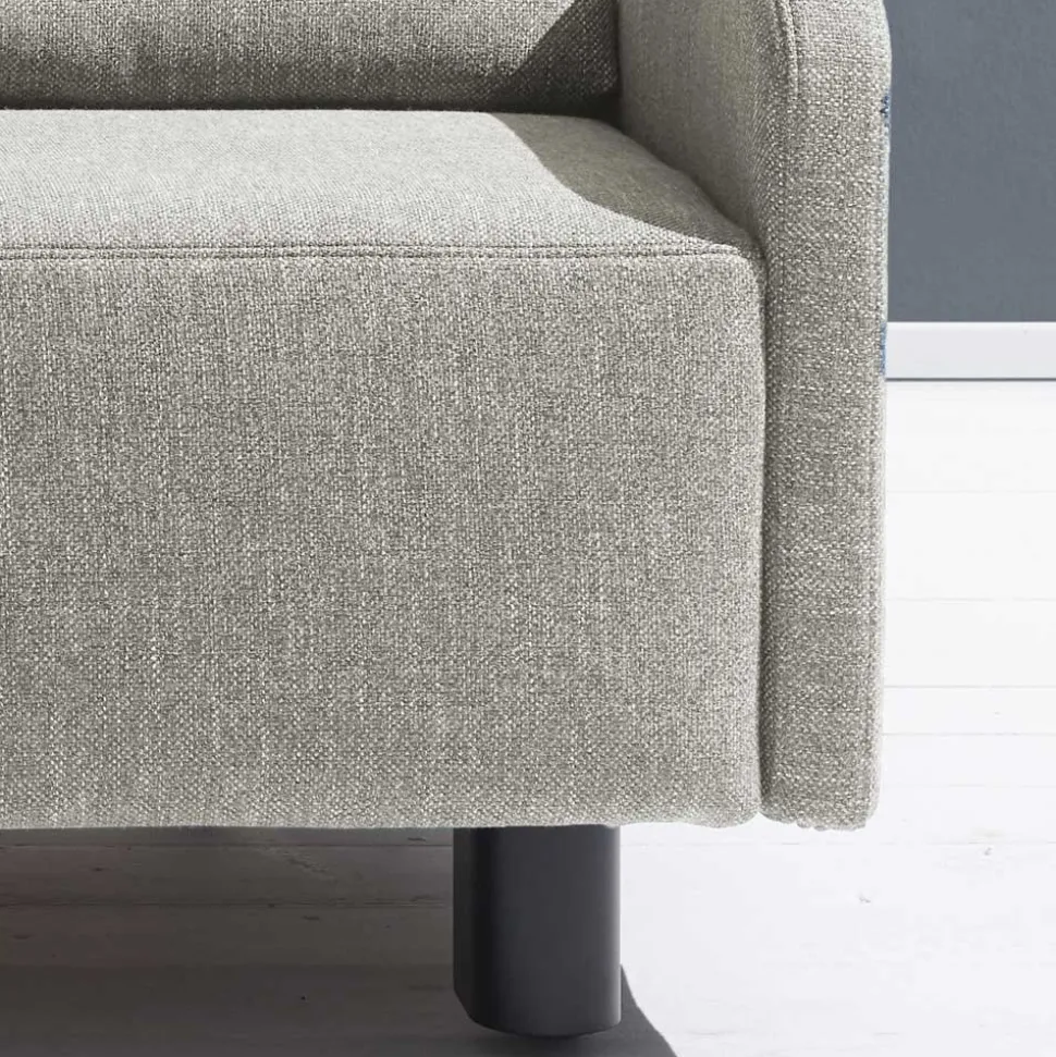 Ausklappbare Stoffcouch in Beige - Bondio