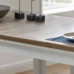 Ausziehbarer Landhaus Tisch & 2 Bänke - Sinolita (dreiteilig)