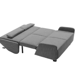 Ausziehsofa in Grau Stoff - Vergoma