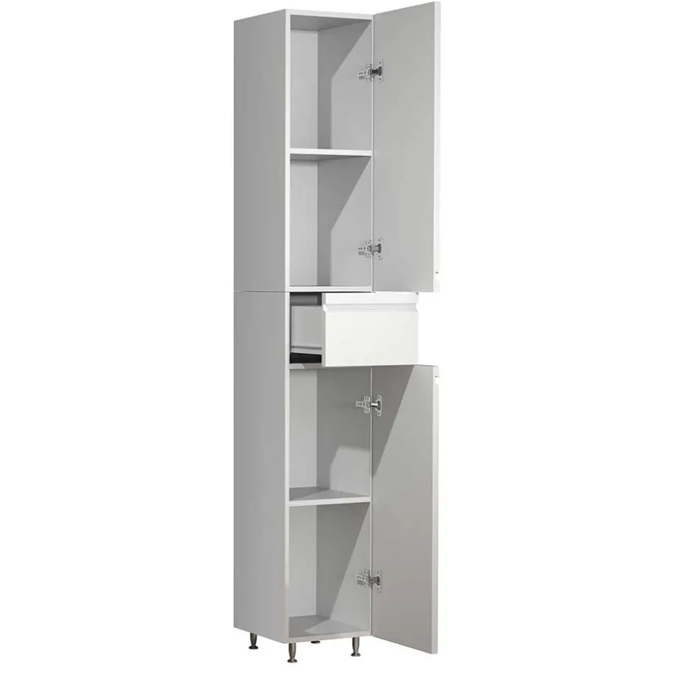 Bad Hochschrank in Weiß modern - Departo