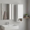 Badezimmer-Hängeschrank Nina in Hochglanz Weiß