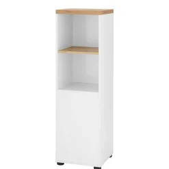 Badschrank in Weiß mit Wildeiche - Alenta
