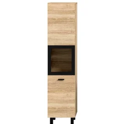 Badschrank mit Glaseinsatz - Hoxtona