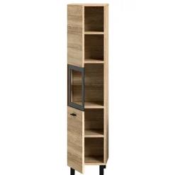 Badschrank mit Glaseinsatz - Hoxtona