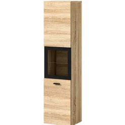 Badschrank mit Glaseinsatz - Hoxtona