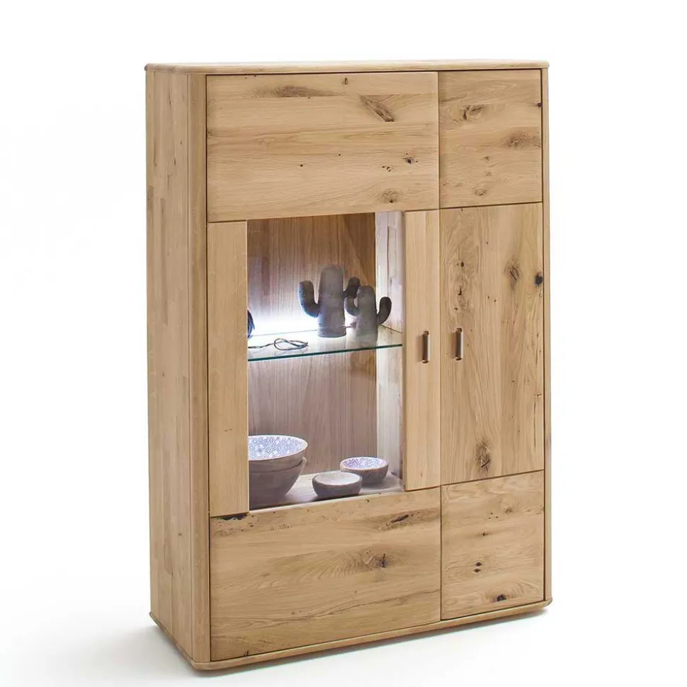 Balkeneiche Highboard 2-türig - Destal