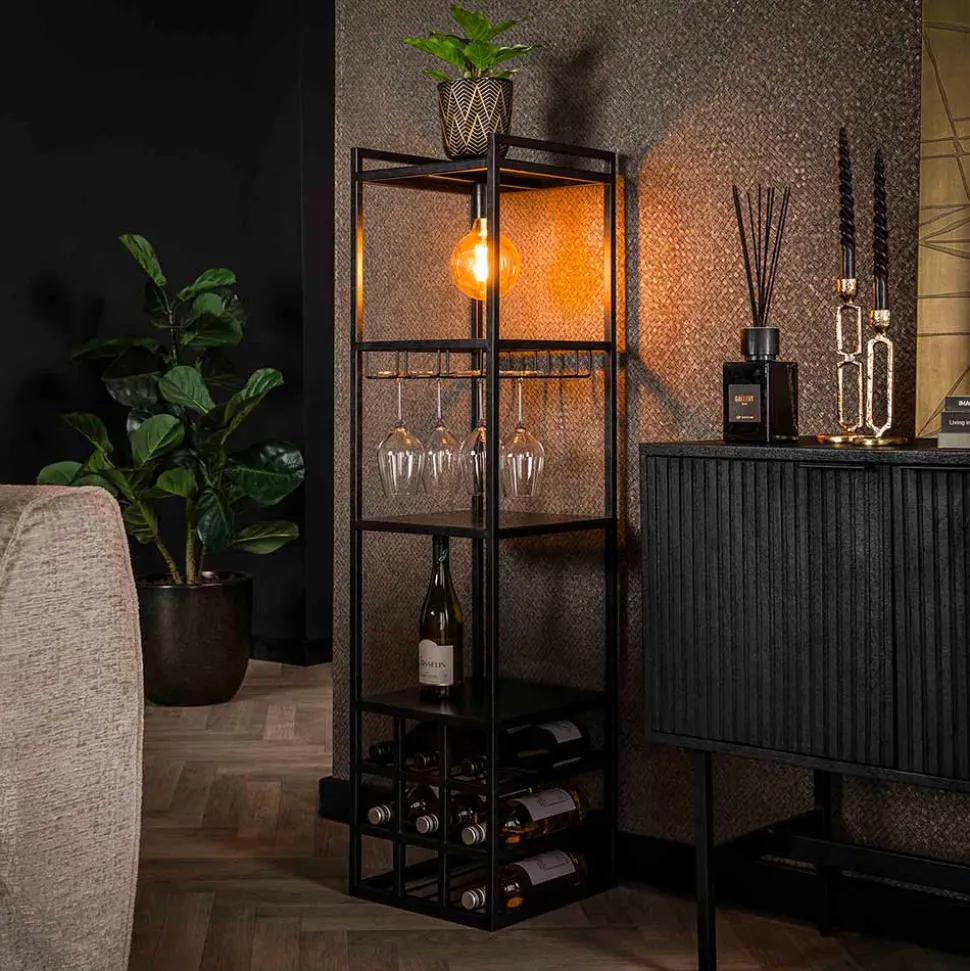 Bar Regal mit Licht im Industrial Design - Levanton