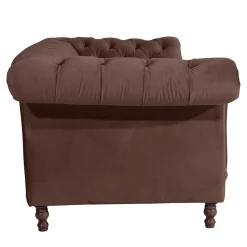Barock Style Sofa in Braun Samtvelours - Exados