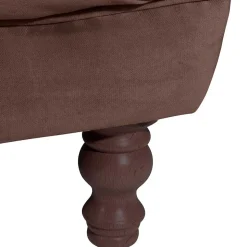 Barock Style Sofa in Braun Samtvelours - Exados