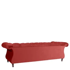 Barock Wohnzimmersofa in Ziegelrot - Henissa