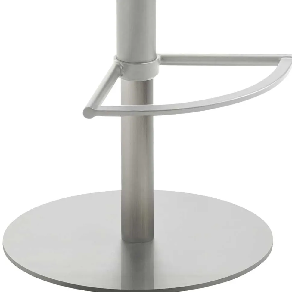 Barstuhl in Beige Stoff und Microfaser - Kenzy