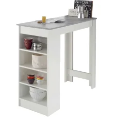 Bartisch mit Regal 115x103x50 cm - Xeli