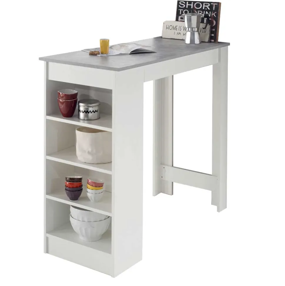 Bartisch mit Regal 115x103x50 cm - Xeli