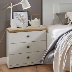 Bett in 140 cm Breite im Landhausstil - Ignacio
