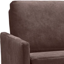 Bettcouch in Dunkelbraun mit Eiche - Conpact