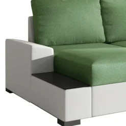Bettcouch in Hellgrün und Weiß - Toskana