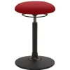 Beweglicher Hocker in Rot Stoff - Yailona