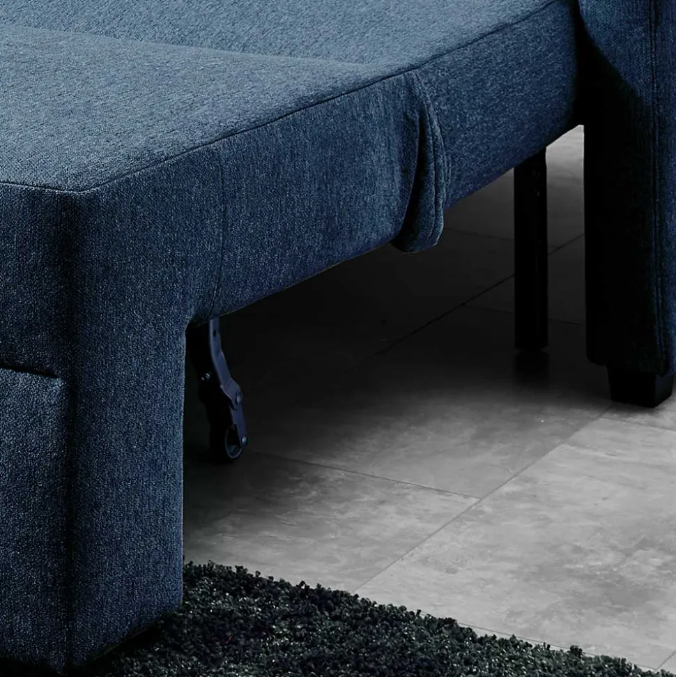 Blaue Funktionsecke mit Bettkasten - Buleta