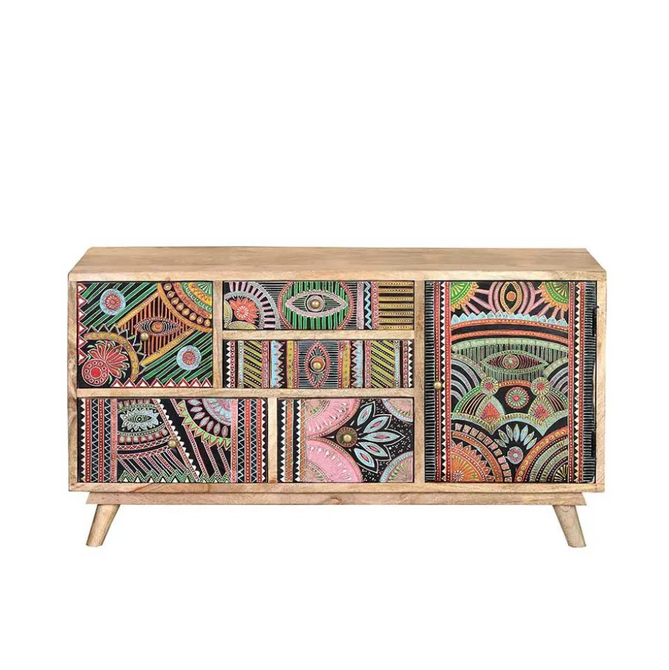 Boho Style Kommode handbemalt - Winner