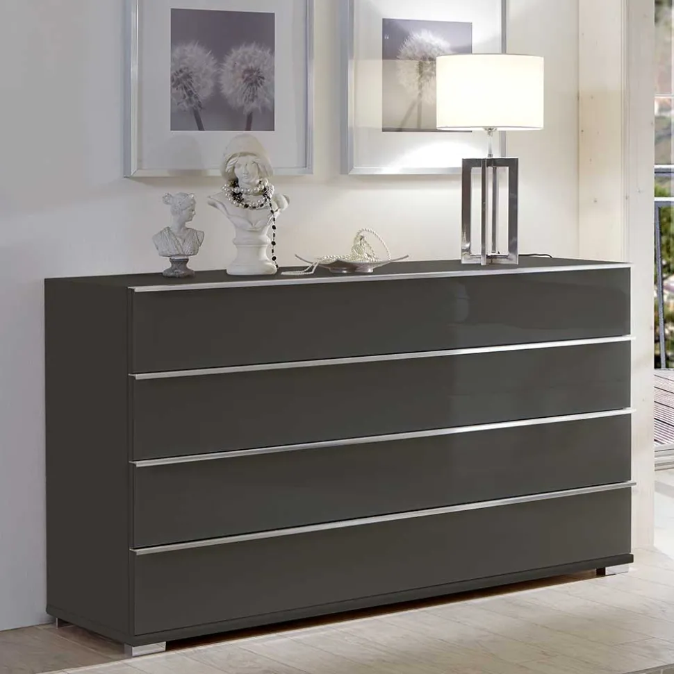 Braune Kommode mit 149 cm Breite - Madita