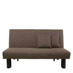 Braunes Schlafsofa mit Faltmechanik - Lucca