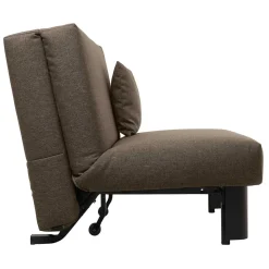 Braunes Schlafsofa mit Faltmechanik - Lucca