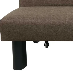 Braunes Schlafsofa mit Faltmechanik - Lucca
