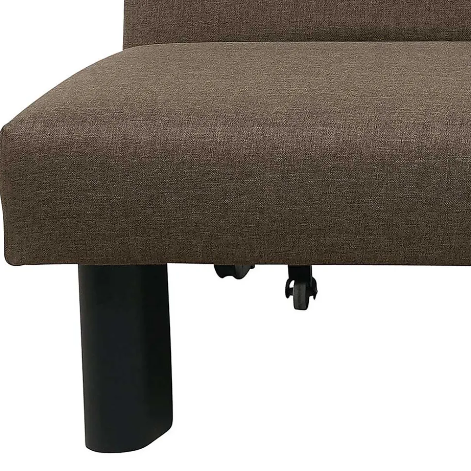 Braunes Schlafsofa mit Faltmechanik - Lucca