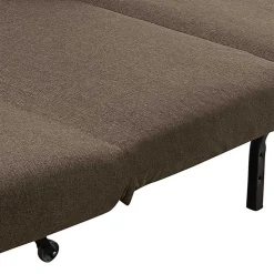 Braunes Schlafsofa mit Faltmechanik - Lucca