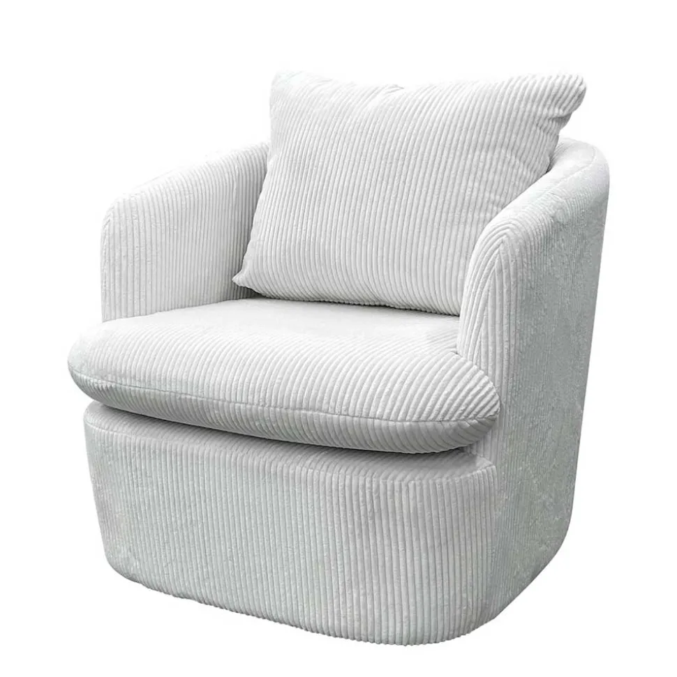 Breitcord Sessel in Offwhite - Fenturam