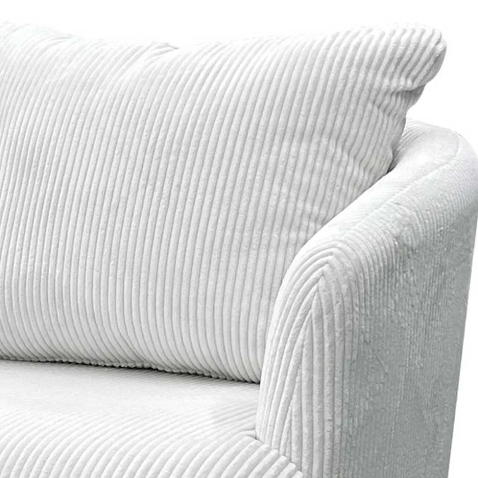 Breitcord Sessel in Offwhite - Fenturam