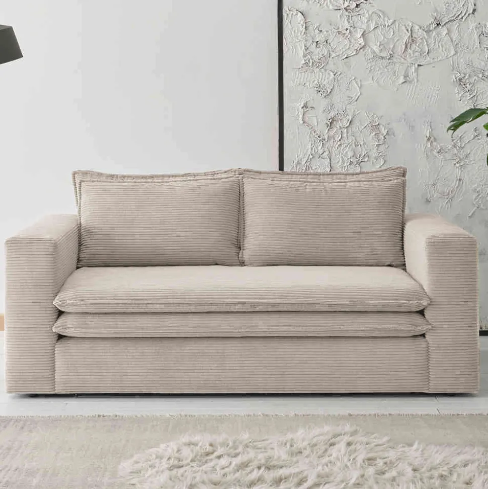 Breitcord Zweisitzer in Beige - Jony