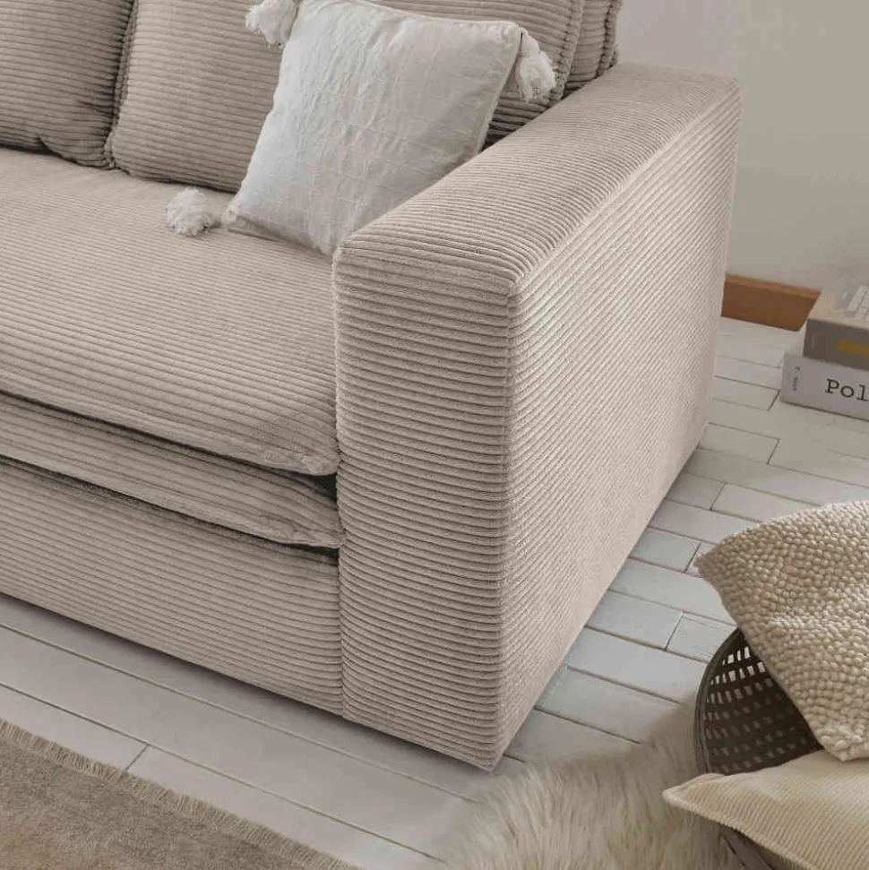 Breitcord Zweisitzer in Beige - Jony