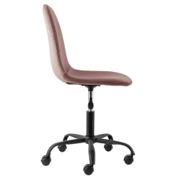 Büro Schalenstuhl in Rosa Samt - Hypening