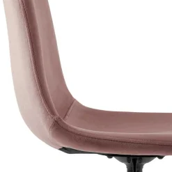 Büro Schalenstuhl in Rosa Samt - Hypening