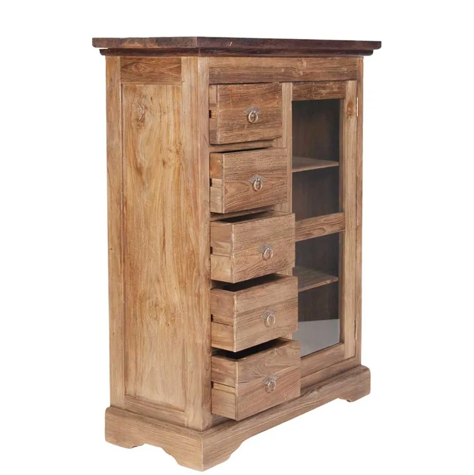 Brotschrank Mangato aus Teak Massivholz