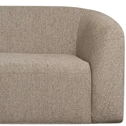 Chenille Sofaecke in Beige - Jaturna